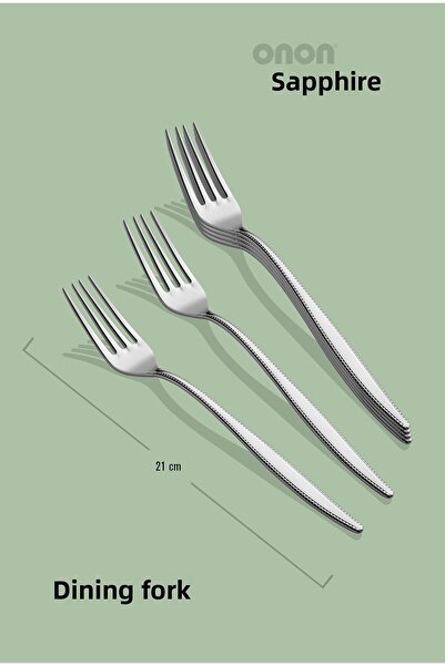 on-on 18/10 Sapphire Food Fork - Set of 6