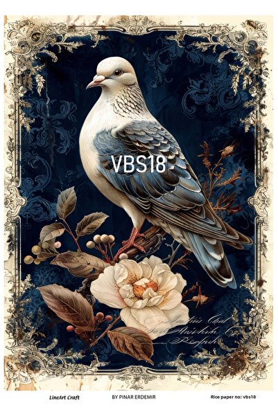 LİNEART Vbs18- 30X42Cm Brass Decopage Paper