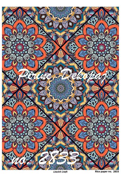 LİNEART ورق ديكوباج نحاسي Lineart رقم: L2833 - 29x42 سم