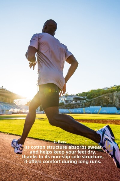 GHASSY CO. Ghassy Co. Ανδρικές αντιολισθητικές σόλες ποδοσφαίρου τρεξίματος Fitness Βαμβακερές αθλητικές κάλτσες