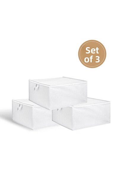 Nondress خردة بيضاء صغيرة الحجم 3 قطع 30x20x20 سم