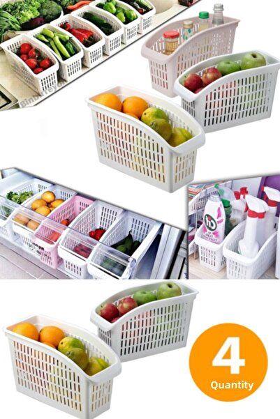 Pazarika Organizator pentru frigider 4 bucăți, organizator pentru dulap