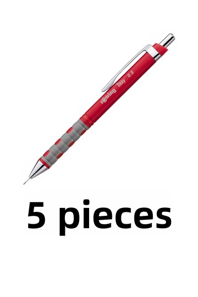 Rotring 5 Pcs Versatile Pen Tikky 0.5 Red 1904699