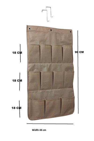 MİRMERRY Organizer Behind Door 11 Compartments Suitable for Bathroom Kitchen Pantry Multi-Purpose