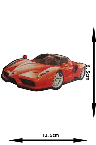 REMSATİC Iron-Stick Arma - Patch - Car Ferrari Model (12.5cm X 6.5cm)