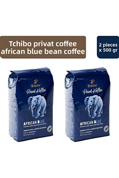 Tchibo 500 جرام × 2 قهوة مفلترة باللون الأزرق الأفريقي