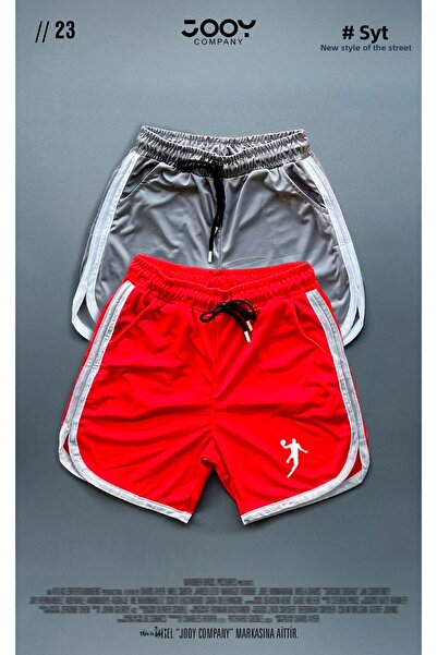 Jooy Set de 2 pantaloni scurți pentru antrenament fitness pentru jucător de b...