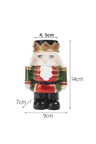 mutlu adım 1 x 14 см свещник за коледни свещи с оловен войник