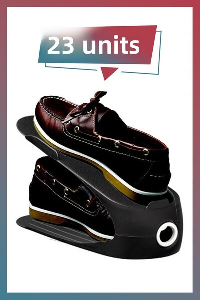 KuzenHome Rampa pentru pantofi de calitate 23 piese negru - Organizator pentr...