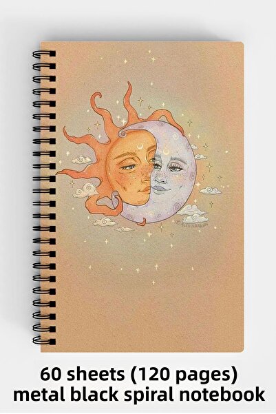 Anime Marketi دفتر ملاحظات ذو غلاف صلب مقاس A5 بتصميم جمالي 120 ورقة