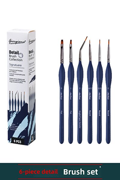 Vox Art Σετ πινέλων λεπτομέρειας 6 τεμαχίων - Σετ πινέλων χρυσού