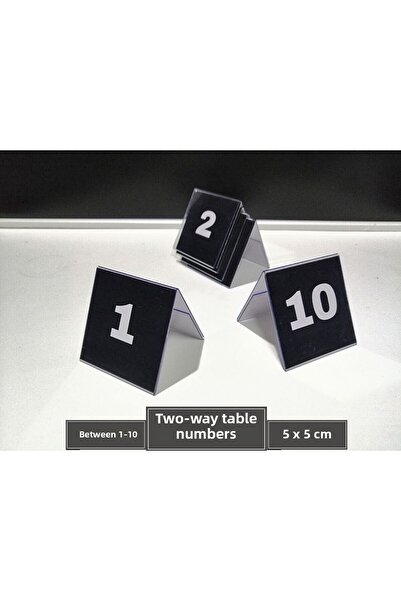 Şeffaf Etiket Ετικέτες ονομασιών από PVC Αριθμοί τραπεζιών Αμφίδρομοι αριθμοί...