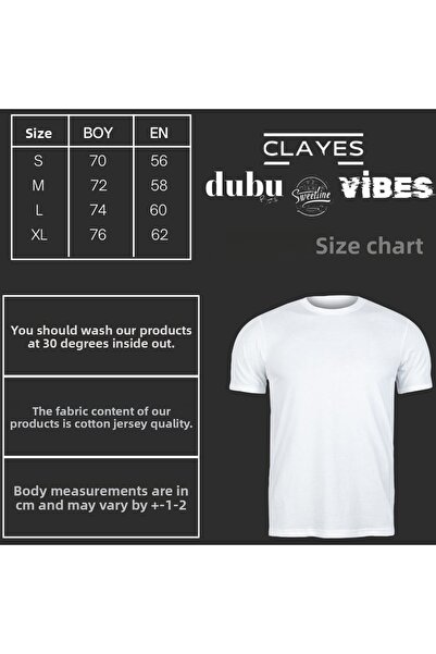 CLAYES 3-Piece Design Printed Combination - Black, Baby Blue and White Oversize Crew Neck T-shirt