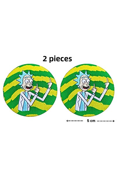 Megas Etiket معطف/رقعة منسوجة من ريك (ريك آند مورتي) مربوطة بالحديد