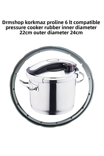 shopdrm Drm-Korkmaz Pro-Li̇ne6 Lt Compatible Pressure Cooker Rubber Inner 22c...