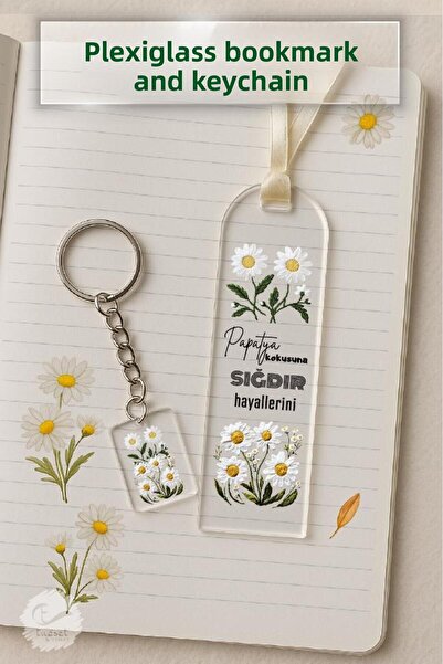 t tuğset etiket مجموعة هدايا سلسلة مفاتيح من زجاج شبكي AA-T1255