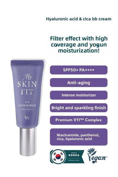 Village 11 Factory Village11 Factory My Skin Fit BB Cream SPF50+ PA++++ بيج م...