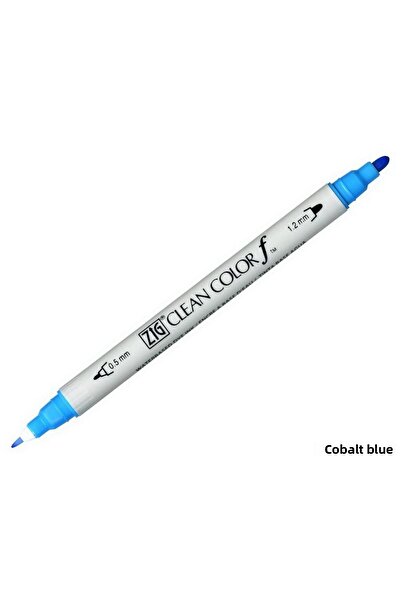 Zig Clean Color F Tcs-6000t 031 Cobalt Blue Double Sided Pen