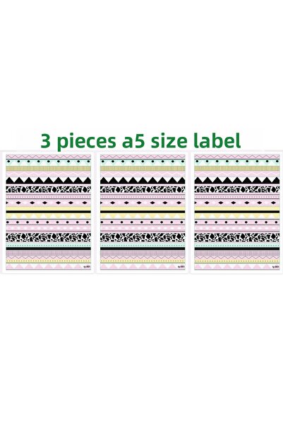 TRENDİN YOLU Pink Colored Long Tape Sticker - Ty-001 Bddn Tt