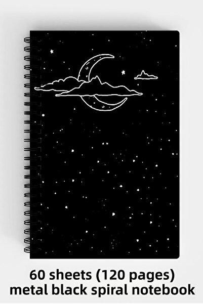 Anime Marketi دفتر ملاحظات ذو غلاف صلب مقاس A5 بتصميم جمالي 120 ورقة