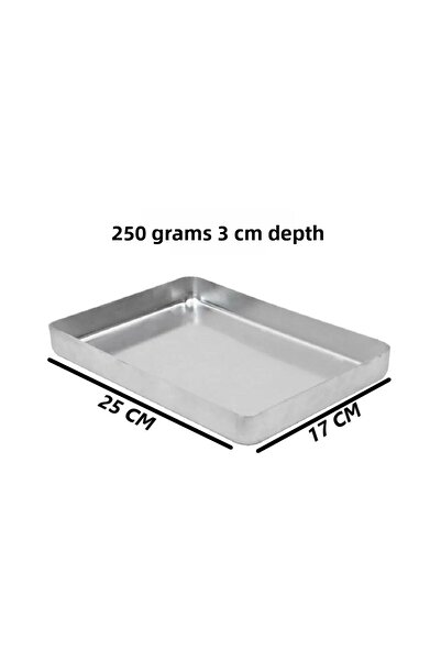 Yıldız çelik Aluminum baklava pastry and cake tray 17x25 cm