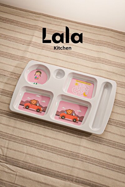 Lala Mutfak Educational Children's Plate (29X18 cm) with Bpa Liver and Durable