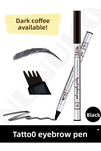 NUNUKO Tattoo Eyebrow Pen Dark Color - Permanent and Waterproof Waterproof