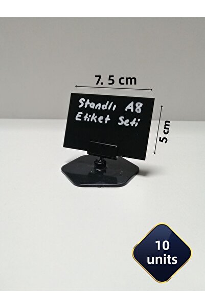 Global Türk نموذج A8 - مجموعة ملصقات بلاستيكية سوداء حلوة سهلة المسح وقاعدة ا...