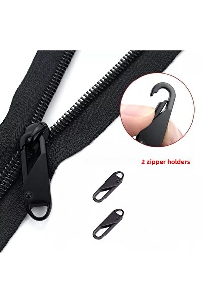 LOVYCO 2 bucăți de fermoar metalic pentru înlocuire a fermoarului, dispozitive de extragere pentru valize, rucsacuri, valiză