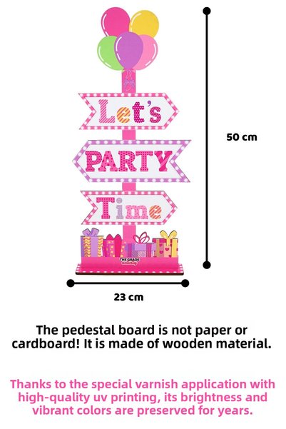 The Grade Activity Pink Birthday Display Birthday Decorations Pink Party Supplies Girl Children Birthday Concept