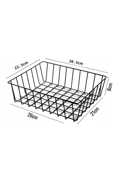 Nandy Home Black Std Metal Basket - Multipurpose, Decorative and Organizer