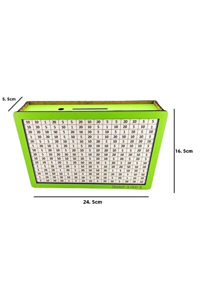 Zarif İnci Cutie de economisire a banilor cu obiectiv Parabox, verde, alb, 3....