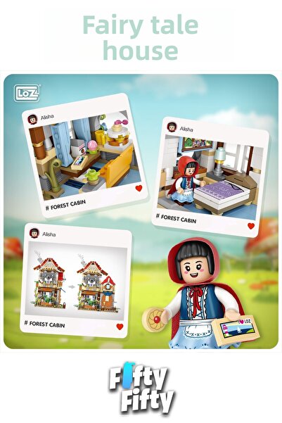 Vagonlife Street Mini Series Fairy Tale House -Lz1225 (704 Pieces) Toy Building Set