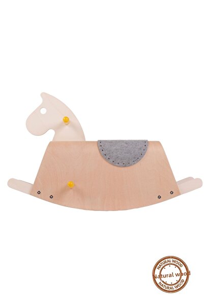 HOMİNG Homing Montessori Wooden Pony Rocking Children's Toy Horse 241834