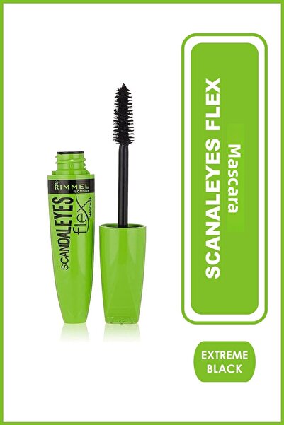RIMMEL LONDON ماسكارا سوداء - ماسكارا ScandalEyes Flex Extreme Black361422754...