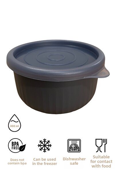EVLE Vipahmet 0.30 Lt Anthracite Vacuum Storage Container