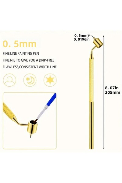 Sanathobi Line Crayon with a Container, Applicator, Precision Line, Trilin with a Container, Repair Scratches-0.5Mm