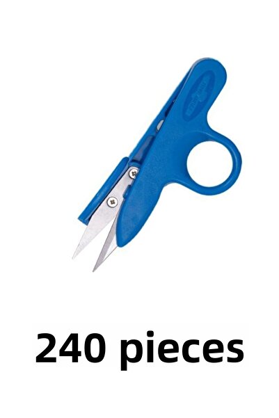 Golden Eagle 240Pcs Plastic Thread Cleaning Scissors Blue Stylish Stylish Scissors Tc-801