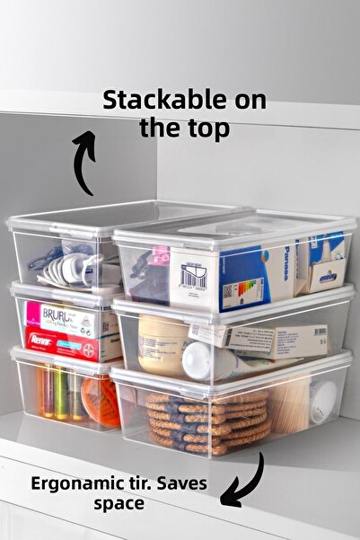 Nandy Home 20 Self-Covered Storage Containers Suitable for Deep Freezer 2 Lt