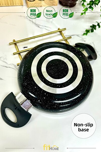 FİTHOME Granite Sahan Fireproof Non-Stick Handproof Handle