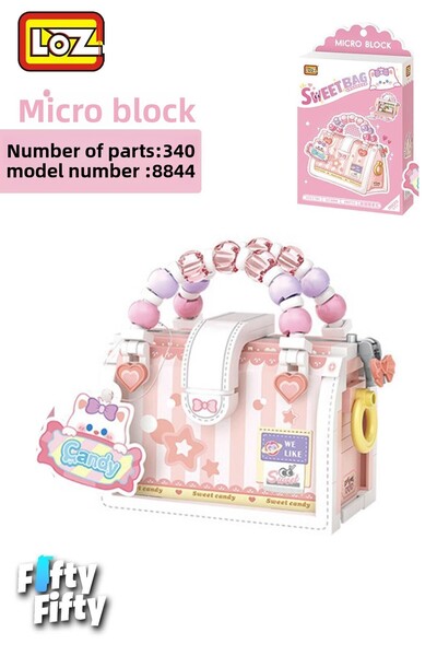 Vagonlife مجموعة بناء لعبة Loz Micro Block Sweet Bag Series مطرزة مكونة من 34...