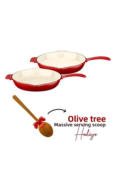 Lava مجموعة مقلاة حديدية مصبوبة من سلسلة Döküm 2x Edition Special Collection