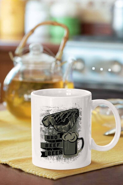 Piktorya شريحة لحم وبيرة _ كوب مطبوع