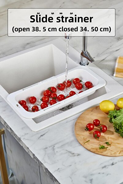 EWs مصفاة فواكه نباتية بيضاء من لافوبا - قابلة للفتح والإغلاق، منزلقة من الدا...