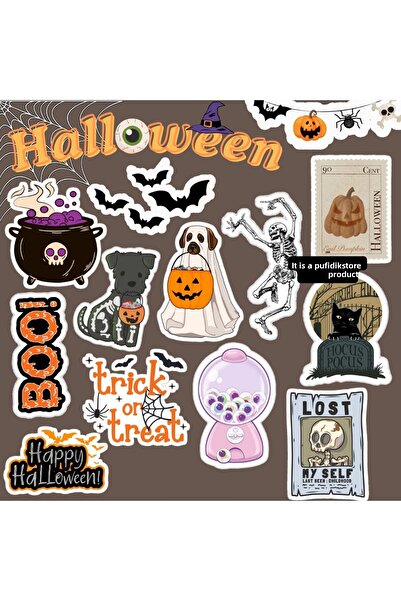 Pufidik Halloween - Set de autocolante de Halloween |   Jurnal de autocolante...