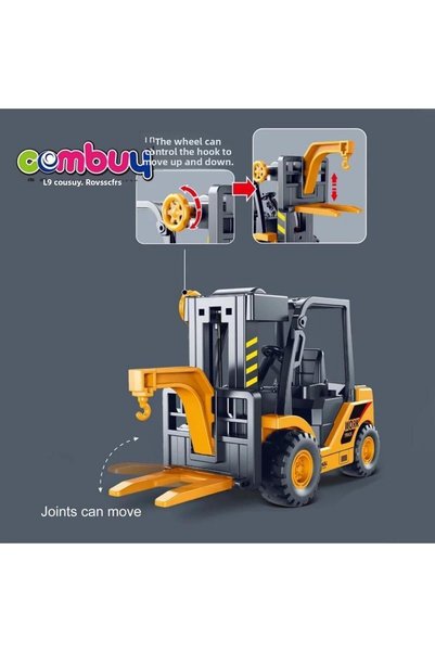 TUENGİ STORE Unbreakable High Quality Roller Moving Toy Forklift Work Machine