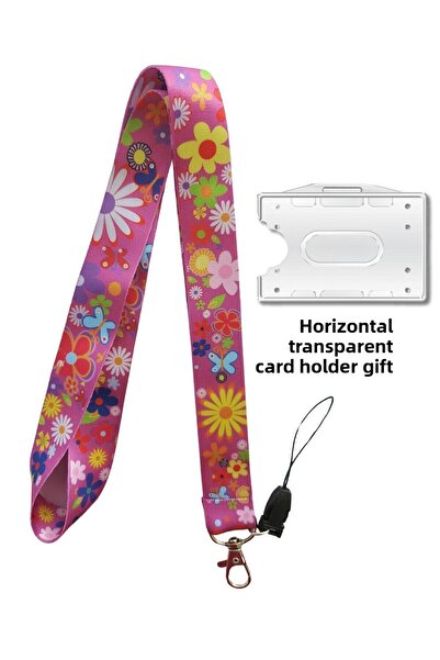 doktorbonem الزهور البرية الوردي بطاقة حزام اسم شارة الرقبة حزام الحبل حزام ا...