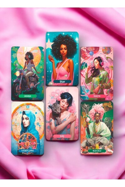fırsatlar diyarı Pink Design Tarot Deck - Pink Tarot Deck