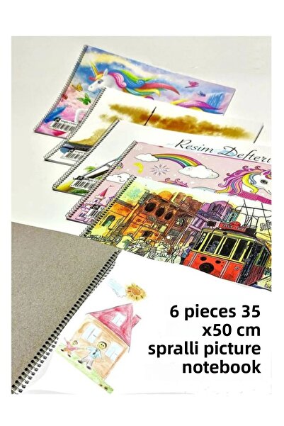 Artlantis Caiet de pictură 15 coli 35x50 cm 6 bucăți Caiet de pictură format ...