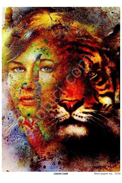 ehobici Lineart Brass Decopage Paper Model - 1534